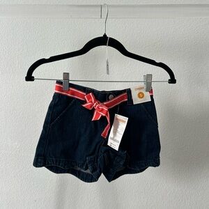 Gymboree Denim Shorts with Red Accents